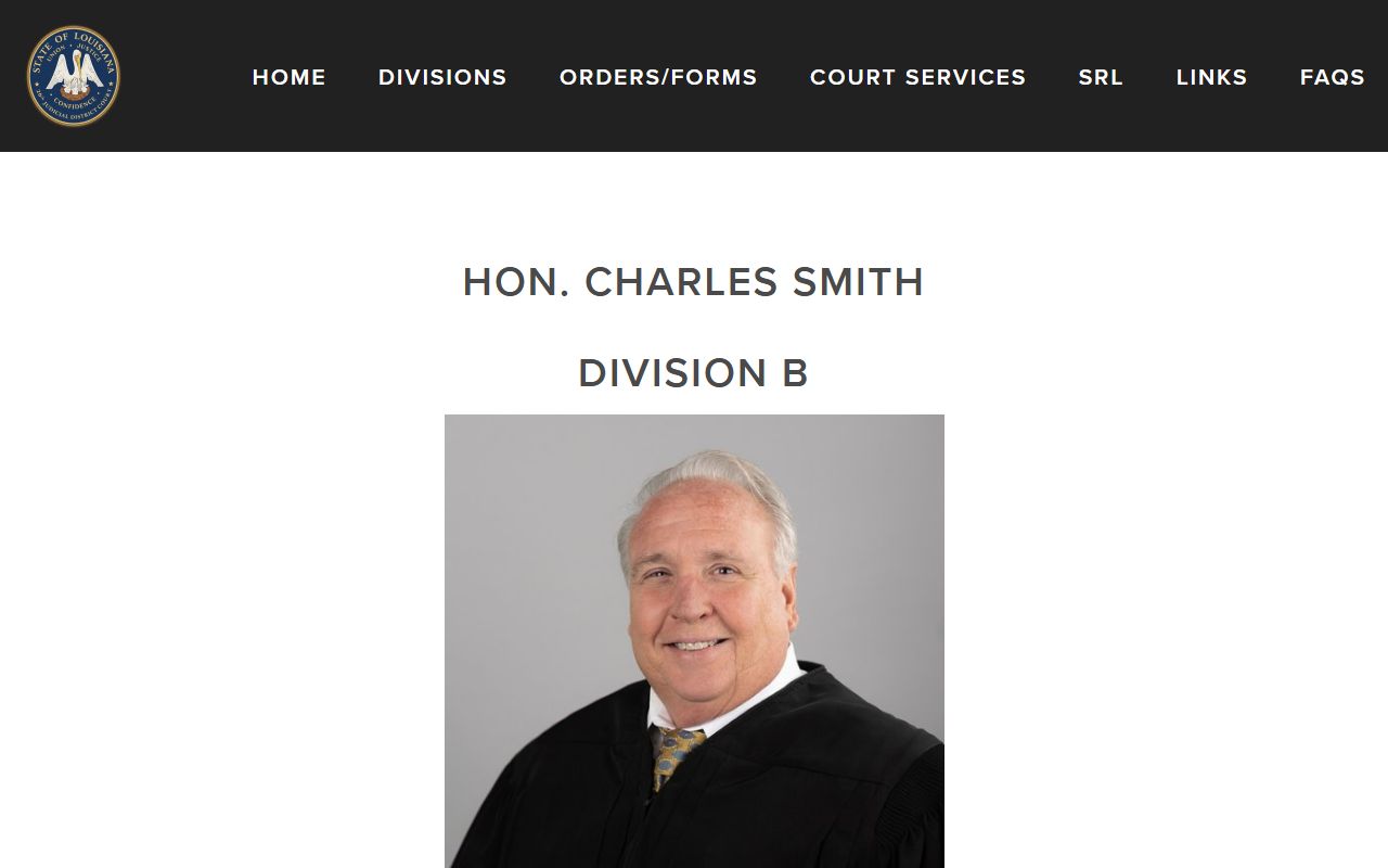 Webster Parish District Court Division B judge information