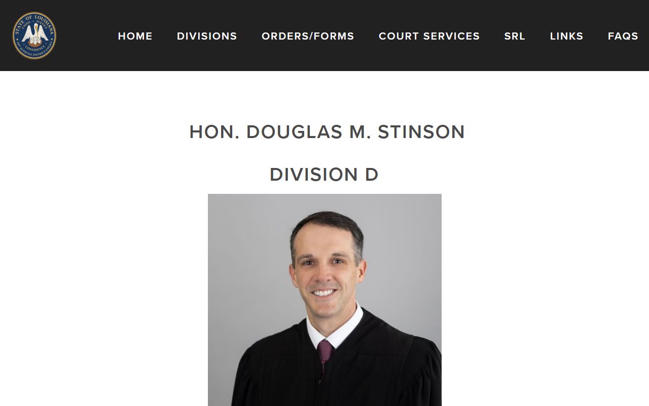 Webster Parish District Court Division D judge information